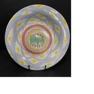 Vintage Mackenzie Childs Dinner Plate Aalsmeer Retired Pattern 1983